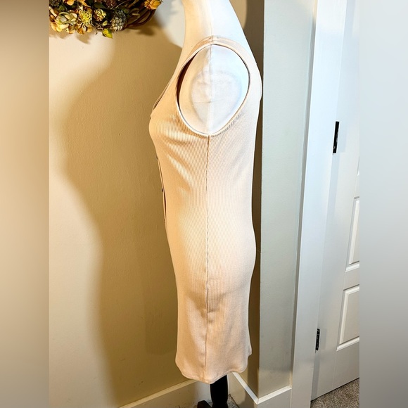 THE DROP Sierrafurtado Rose Dust Fitted Sleeveless Button Down Mini Dress NWT- M - Picture 7 of 13